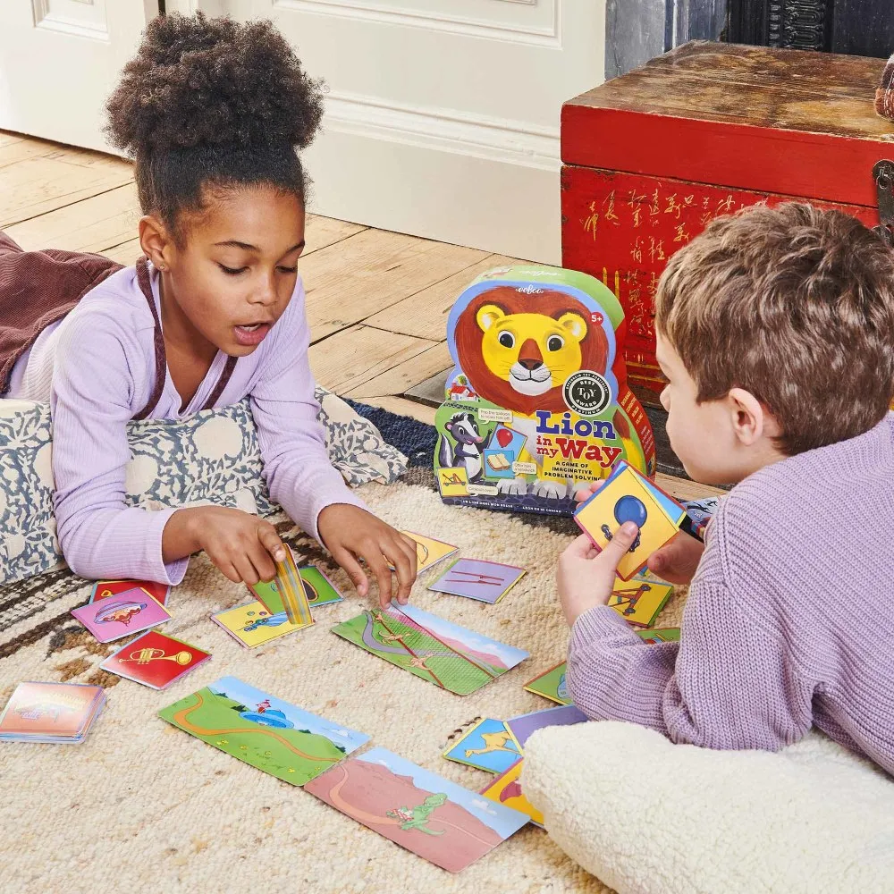 eeBoo Lion in My Way Imaginative Problem Solving Game, Ages 5 
