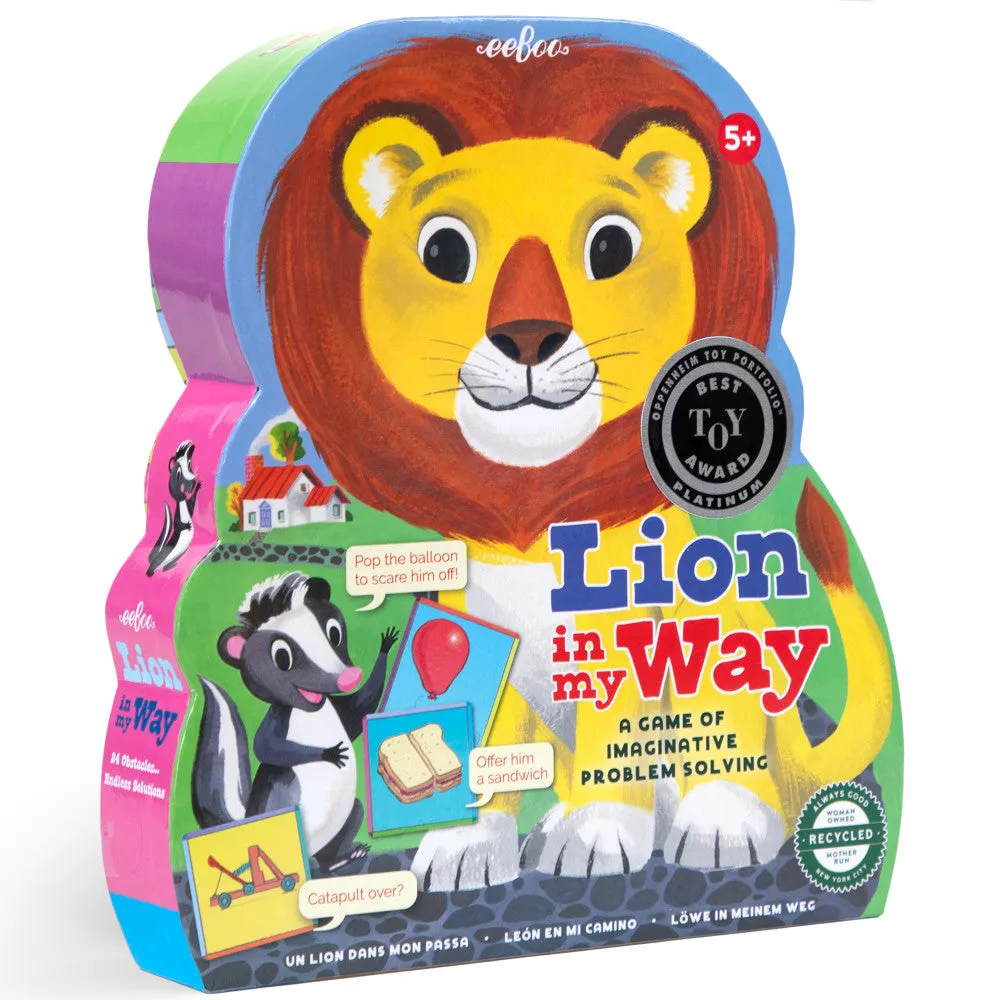 eeBoo Lion in My Way Imaginative Problem Solving Game, Ages 5 