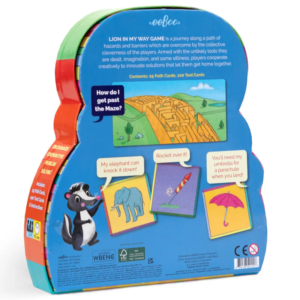 eeBoo Lion in My Way Imaginative Problem Solving Game, Ages 5 