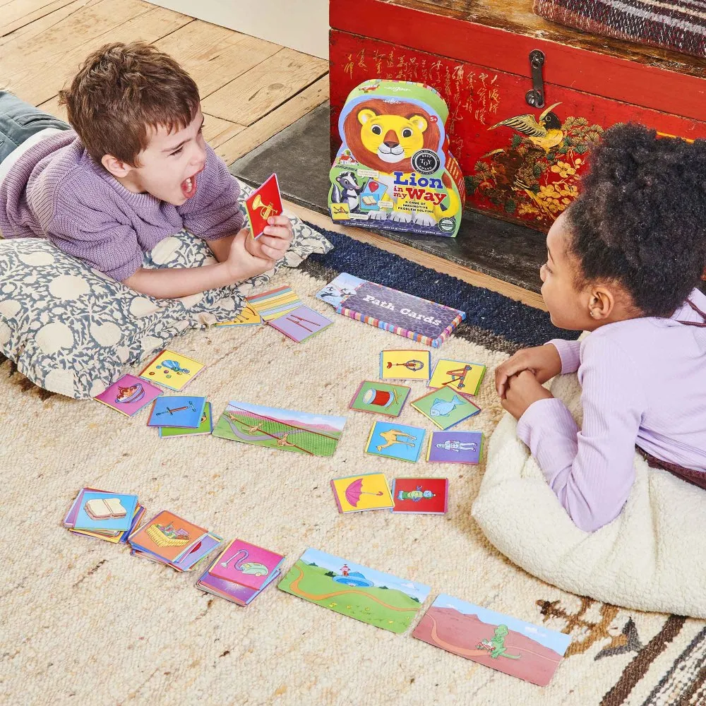 eeBoo Lion in My Way Imaginative Problem Solving Game, Ages 5 