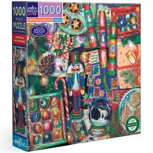 eeBoo Piece & Love Christmas Decorations Jigsaw Puzzle - 1000 pc