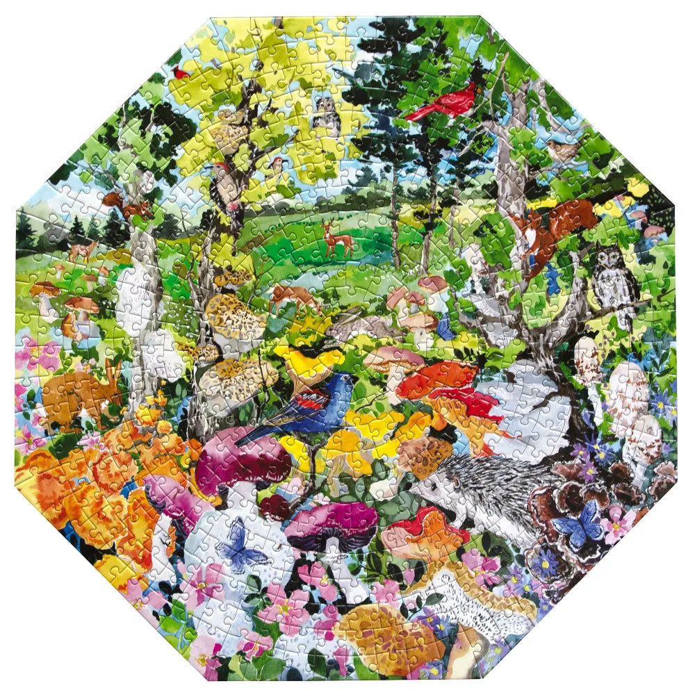 eeBoo Piece & Love Edible Mushrooms 500-Piece Puzzle