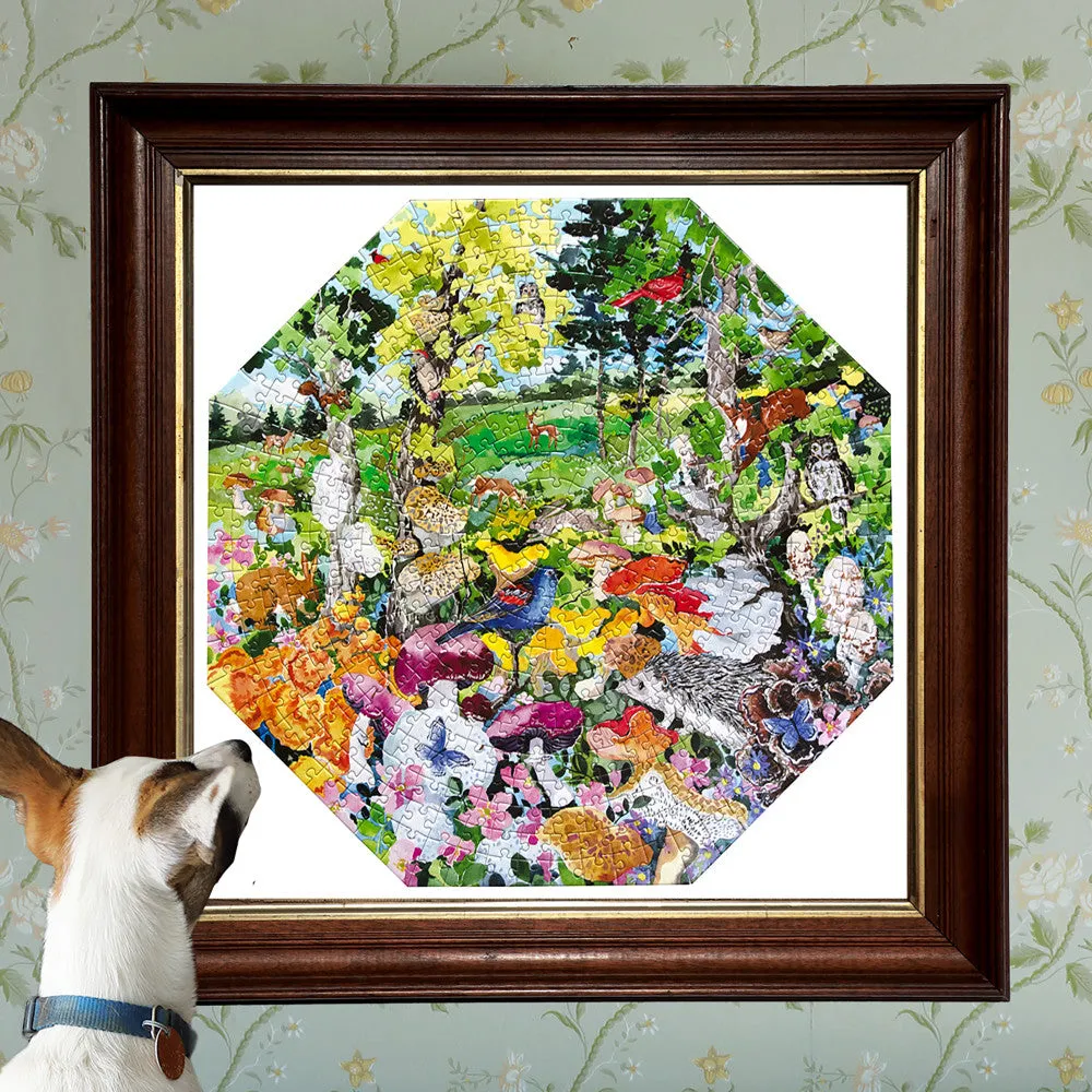 eeBoo Piece & Love Edible Mushrooms 500-Piece Puzzle