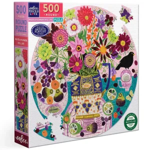 eeBoo Piece & Love Fruits & Flowers Jigsaw Puzzle - 500 pc