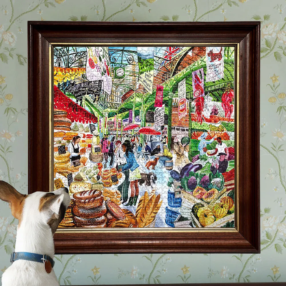 eeBoo Piece & Love: London Market 1000 pc Puzzle