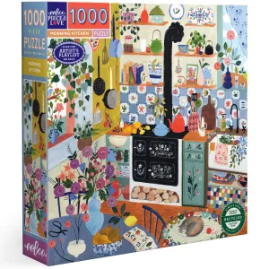 eeBoo Piece & Love Morning Kitchen 1000 Piece Puzzle