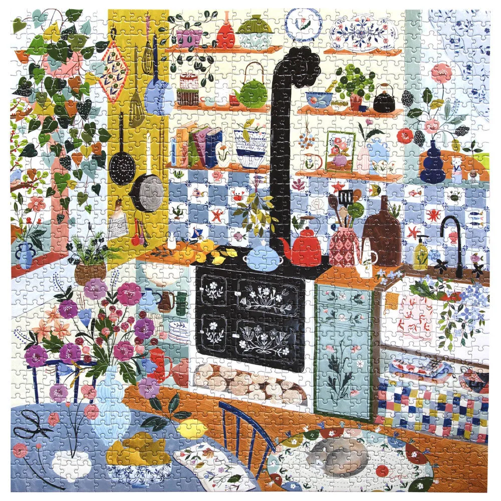 eeBoo Piece & Love Morning Kitchen 1000 Piece Puzzle