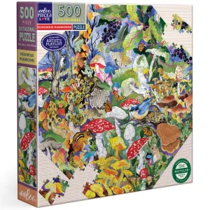 eeBoo Piece & Love: Poisonous Mushrooms Jigsaw - 500 pc