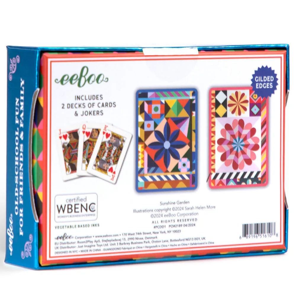 eeBoo Piece & Love Sunshine Garden Dual Deck Playing Cards