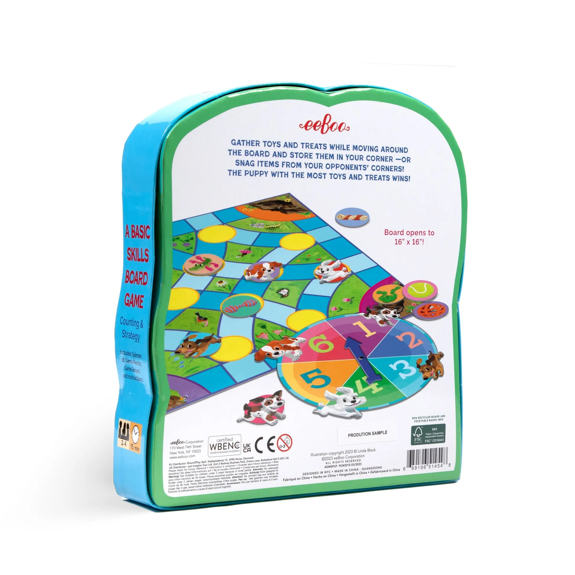 eeBoo Puppy Fuffle Shaped Board Game