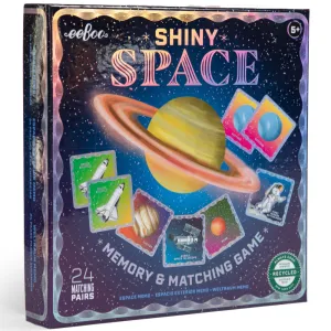 eeBoo Shiny Space Memory & Matching Game for Kids Ages 5 