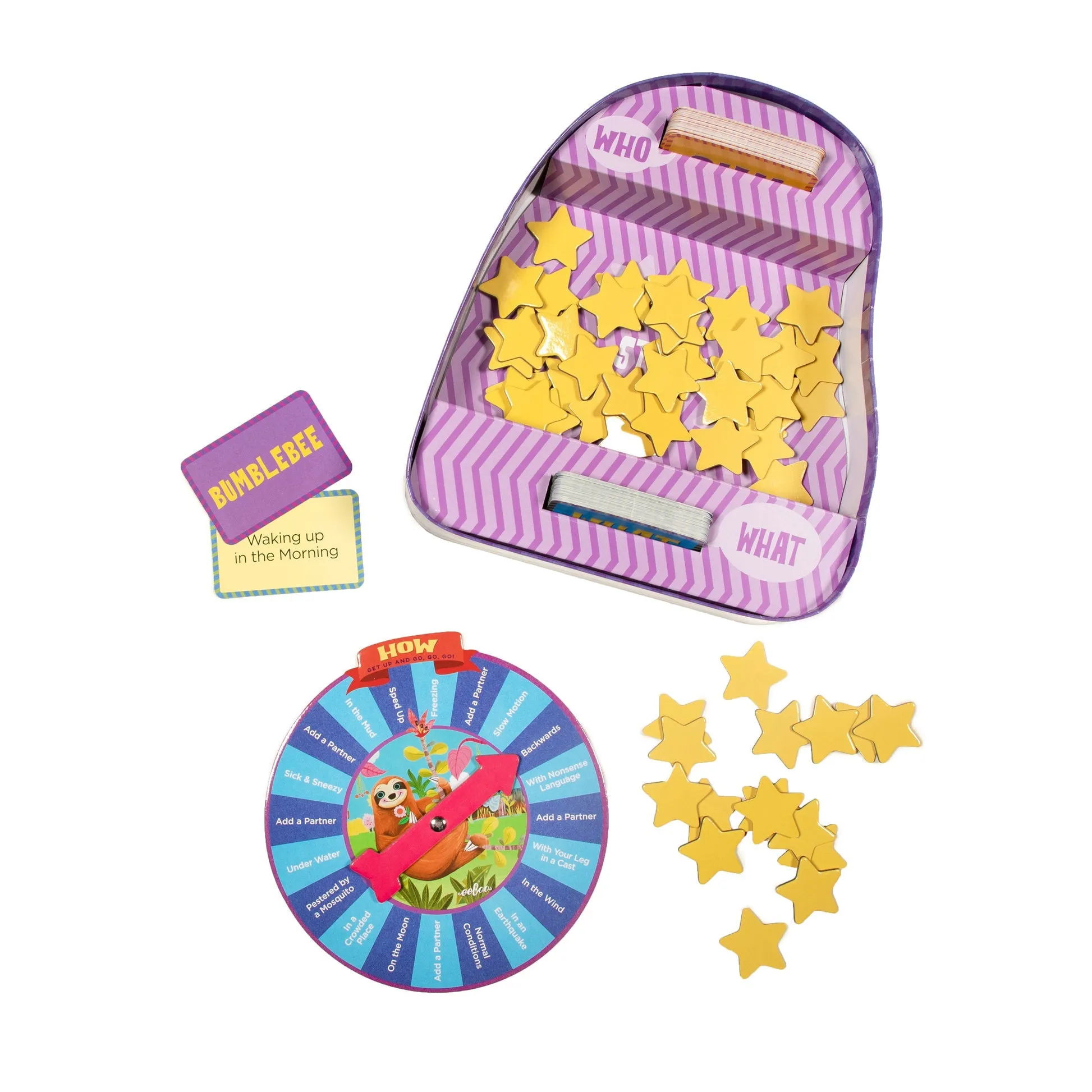 eeBoo Sloth In A Hurry Shaped Spinner Game