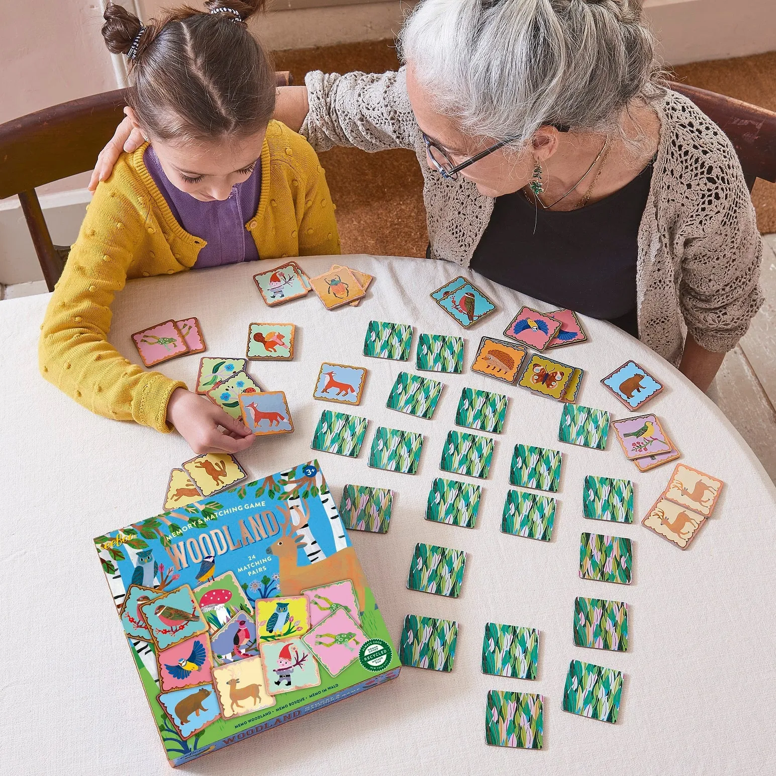 eeBoo Woodland Shiny Memory Matching Game
