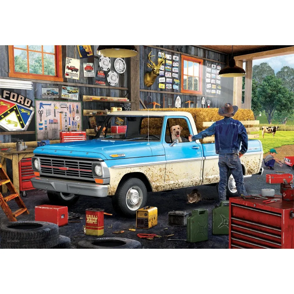 Eurographics 1967 Ford Pick-Up Truck Puzzle - 550 pc Tin Edition