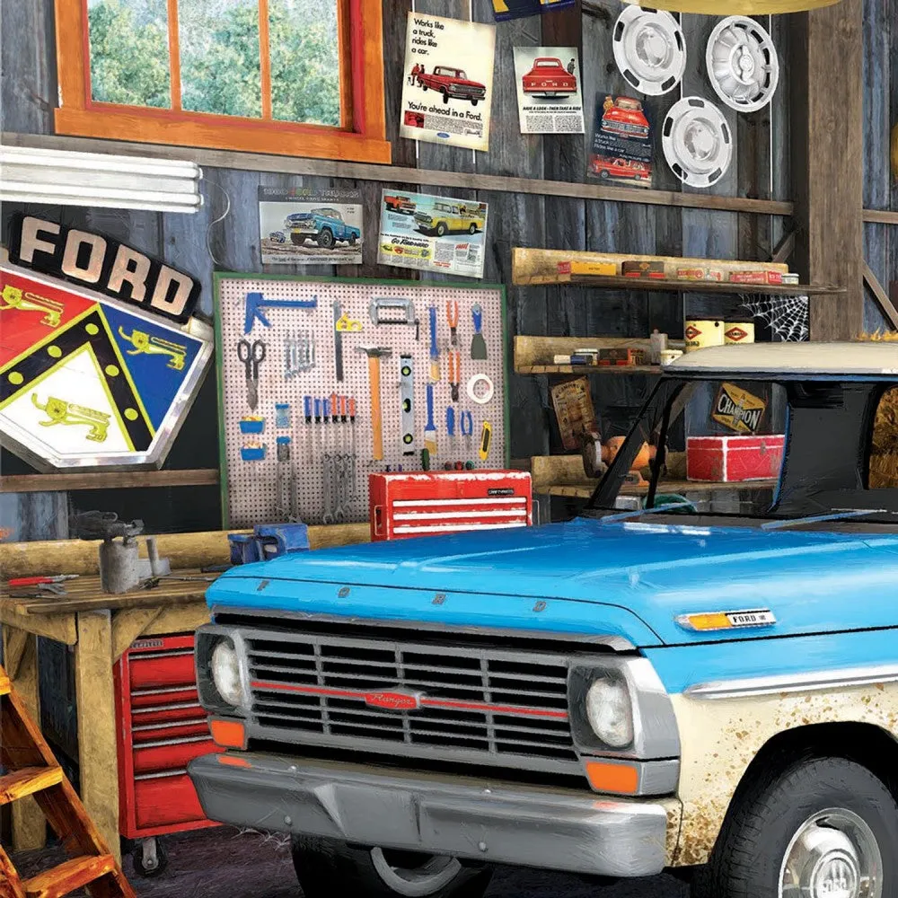 Eurographics 1967 Ford Pick-Up Truck Puzzle - 550 pc Tin Edition