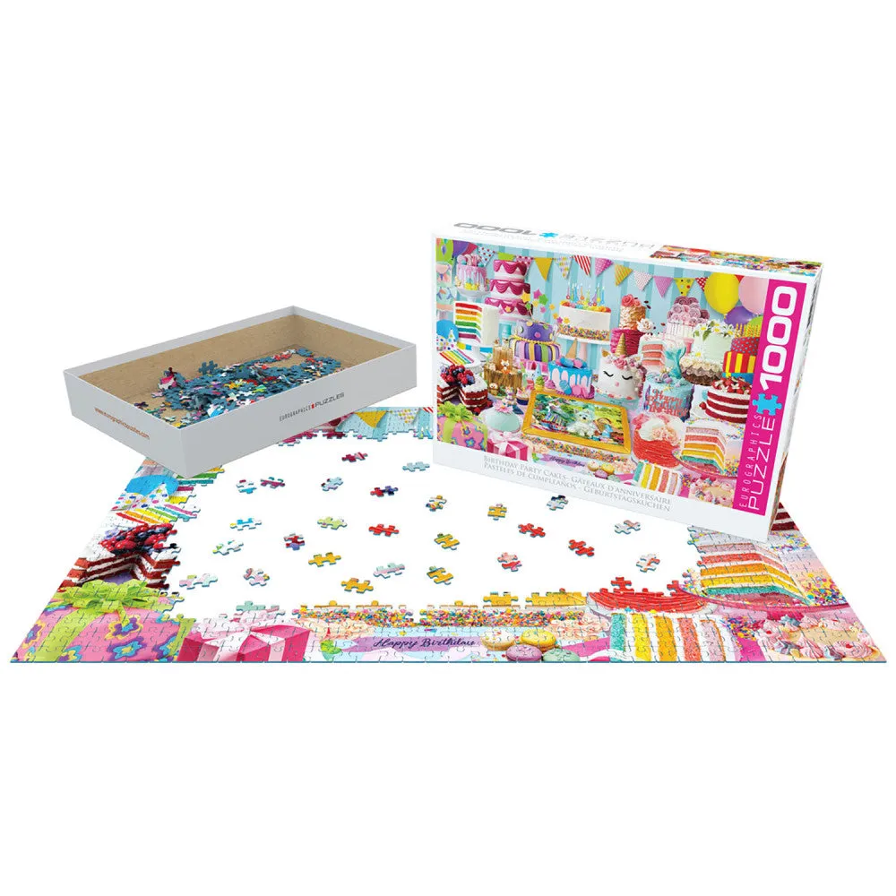 Eurographics Birthday Cake Party Jigsaw Puzzle - 1000 pc