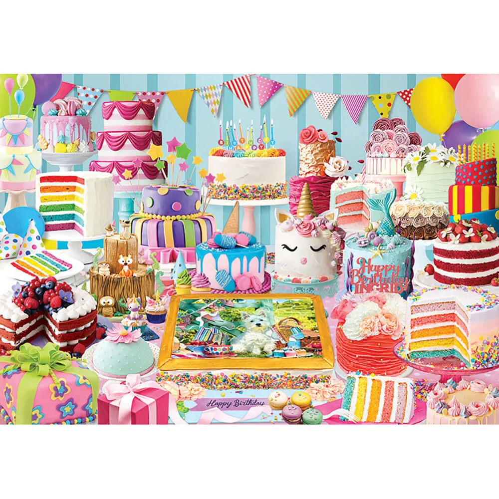 Eurographics Birthday Cake Party Jigsaw Puzzle - 1000 pc