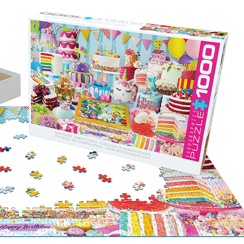 Eurographics Birthday Cake Party Jigsaw Puzzle - 1000 pc