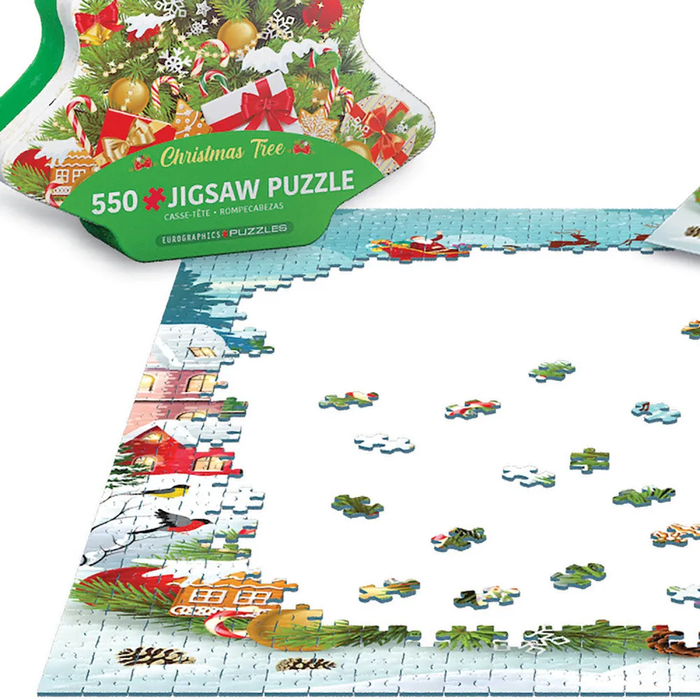 Eurographics Christmas Tree 550-Piece Jigsaw Puzzle in Collectible Tin