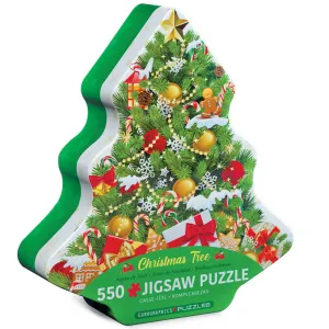 Eurographics Christmas Tree 550-Piece Jigsaw Puzzle in Collectible Tin