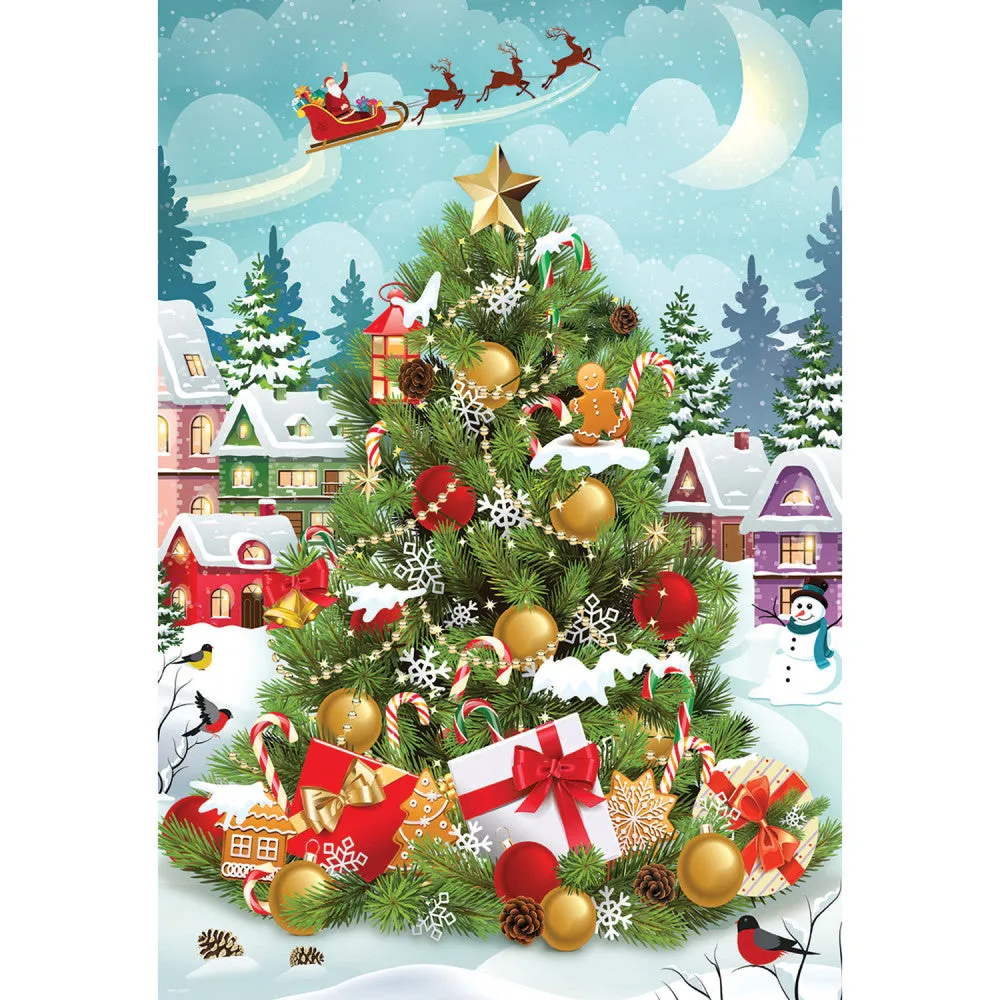 Eurographics Christmas Tree 550-Piece Jigsaw Puzzle in Collectible Tin