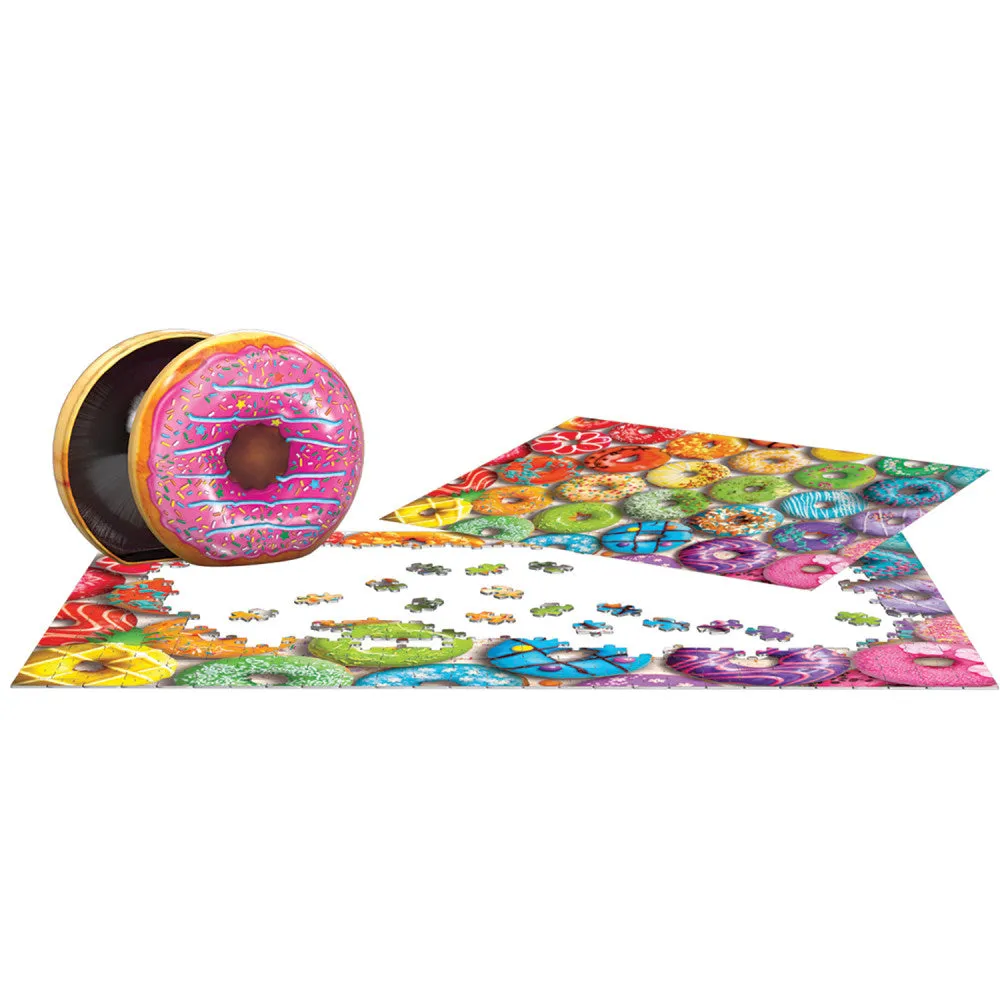 Eurographics Donut Rainbow Tin Jigsaw Puzzle - 550 Pieces