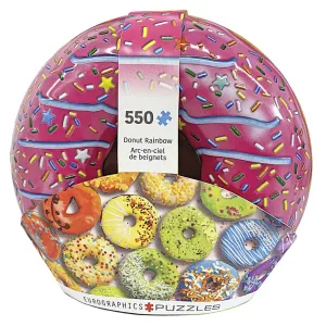 Eurographics Donut Rainbow Tin Jigsaw Puzzle - 550 Pieces