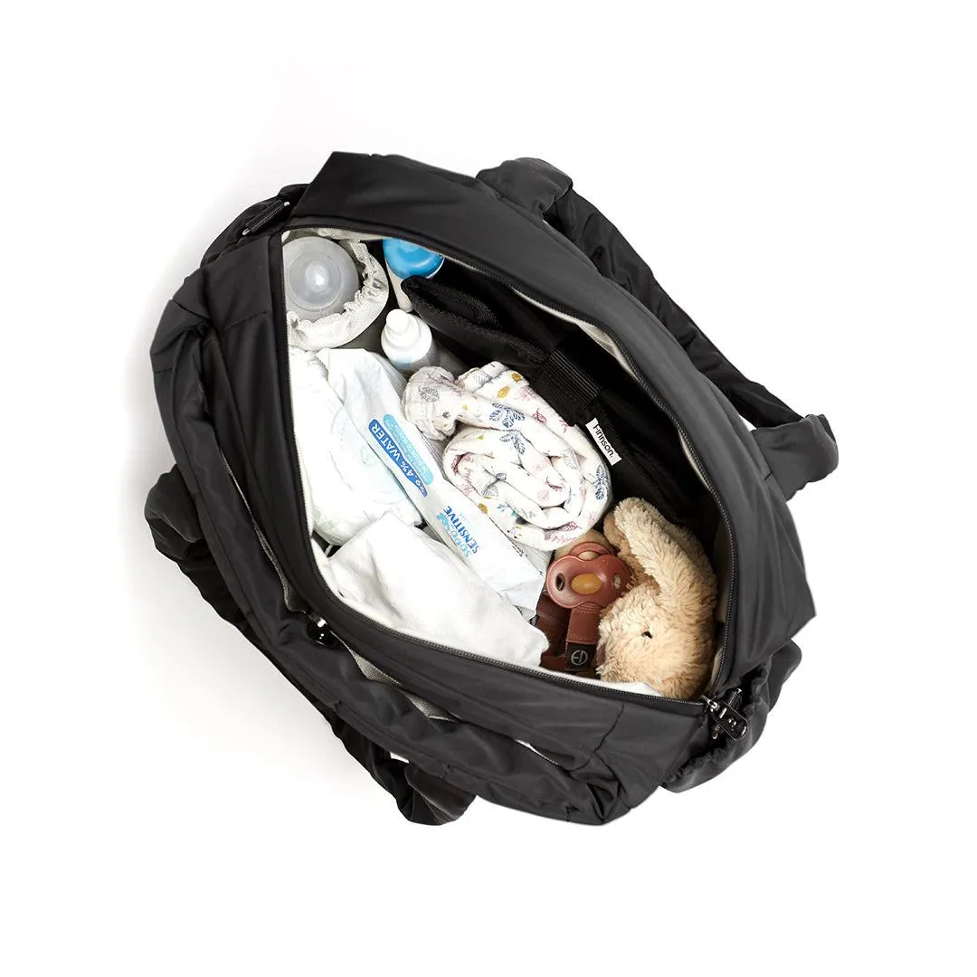 Finnson Innes Eco Holdall Changing Bag With Changing Mat - Black