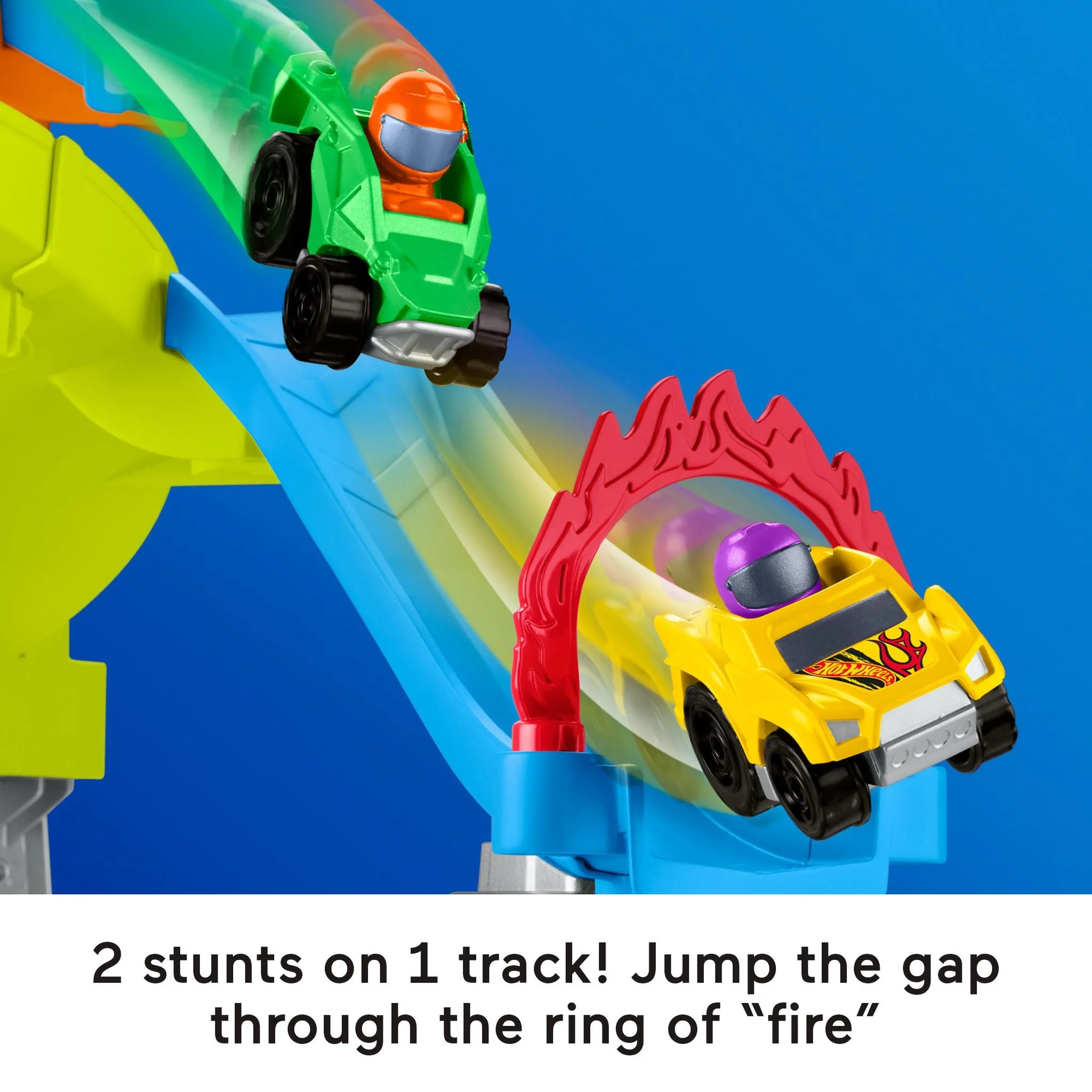 Fisher-Price Little People Hot Wheels Spiral Stunt Speedway