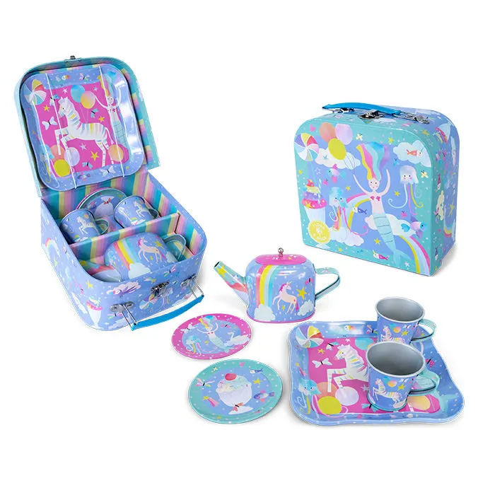 Floss & Rock 7 Piece Tin Tea Set - Fantasy