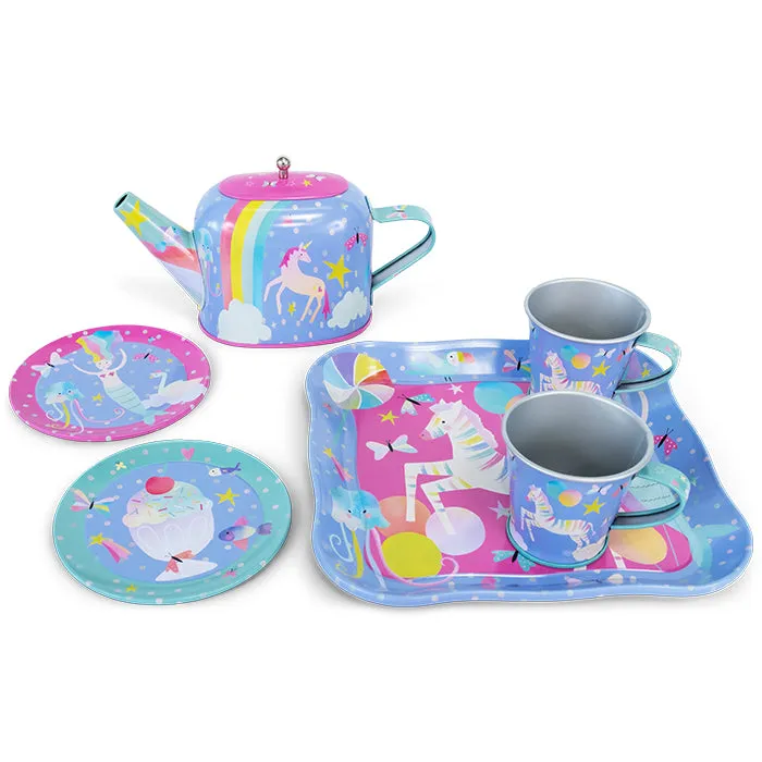 Floss & Rock 7 Piece Tin Tea Set - Fantasy