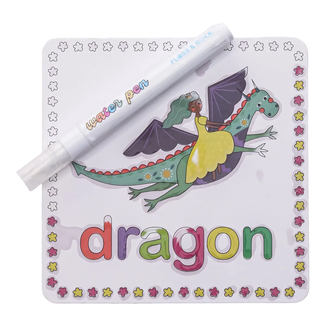 Floss & Rock Magic Colour Changing Water Cards - Fairy Tale