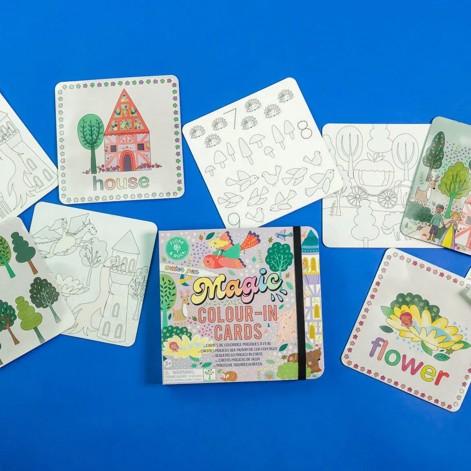 Floss & Rock Magic Colour Changing Water Cards - Fairy Tale