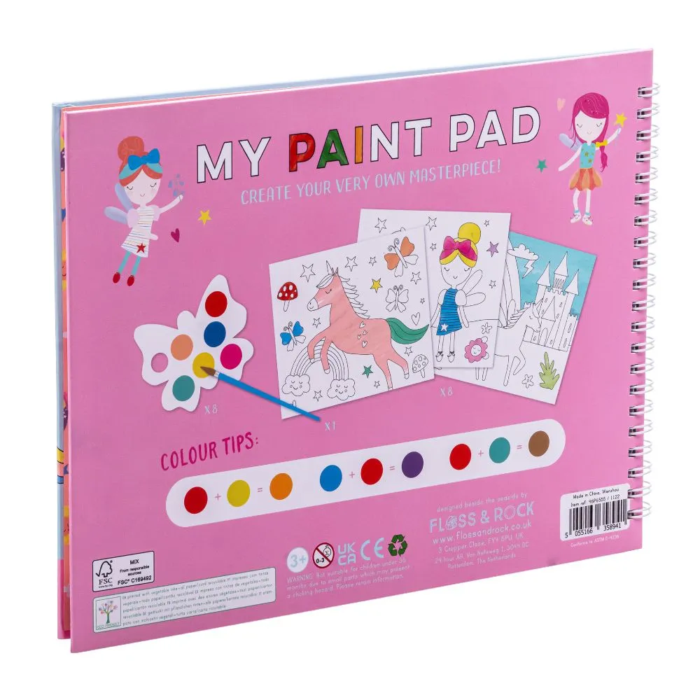 Floss & Rock Painting Pad Rainbow Fairy