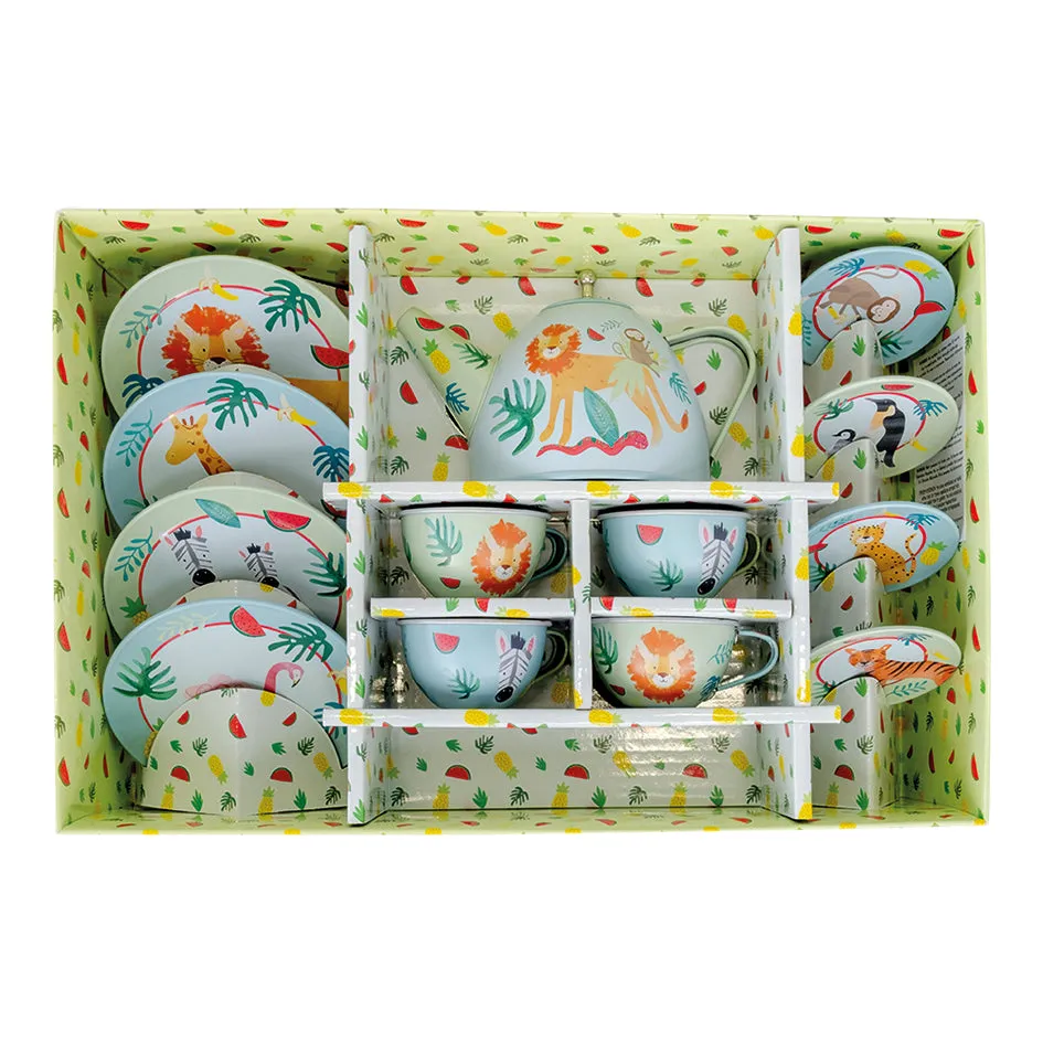 Floss & Rock Tea Set 14pc Jungle