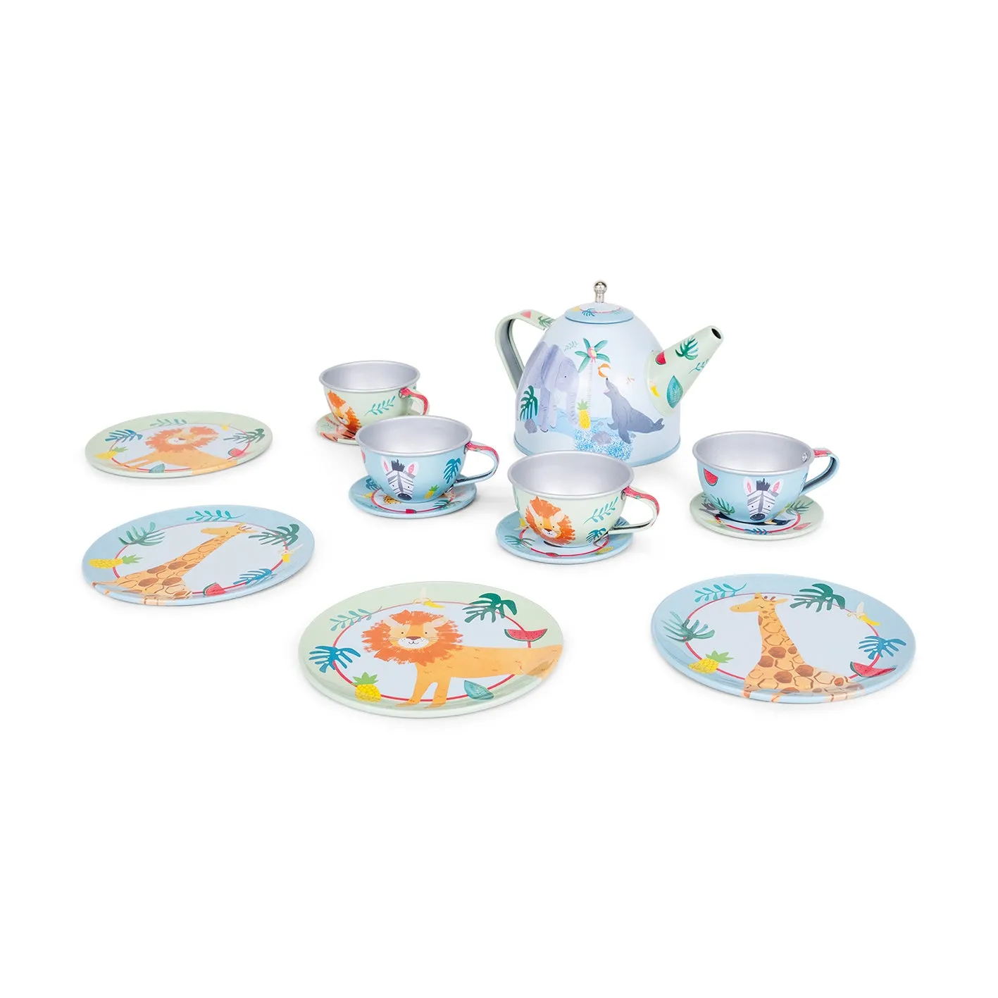 Floss & Rock Tea Set 14pc Jungle