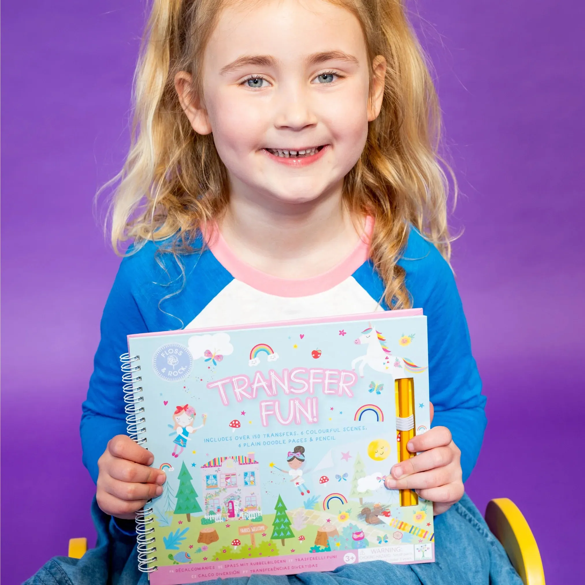 Floss & Rock Transfer Fun - Rainbow Fairy