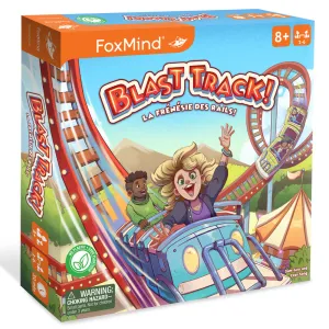 FoxMind Blast Track Roller Coaster Design Board Game, Ages 8 