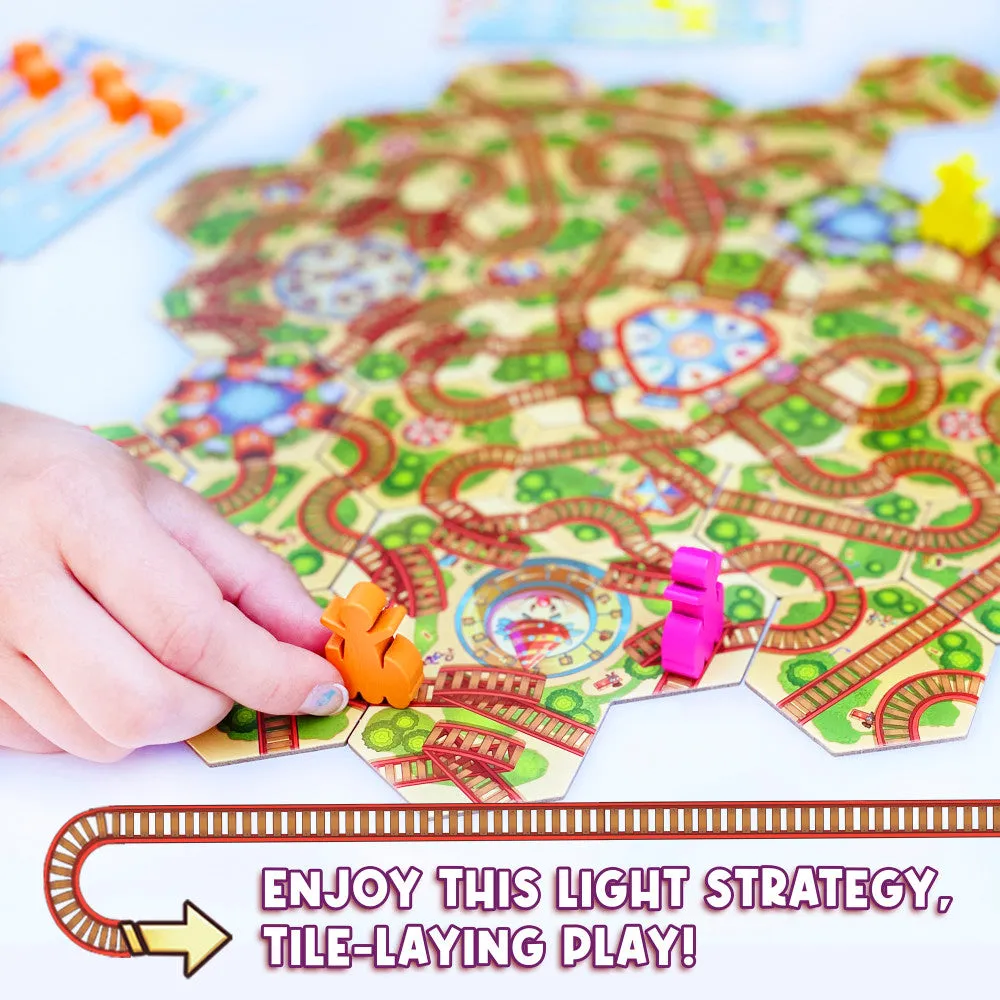 FoxMind Blast Track Roller Coaster Design Board Game, Ages 8 