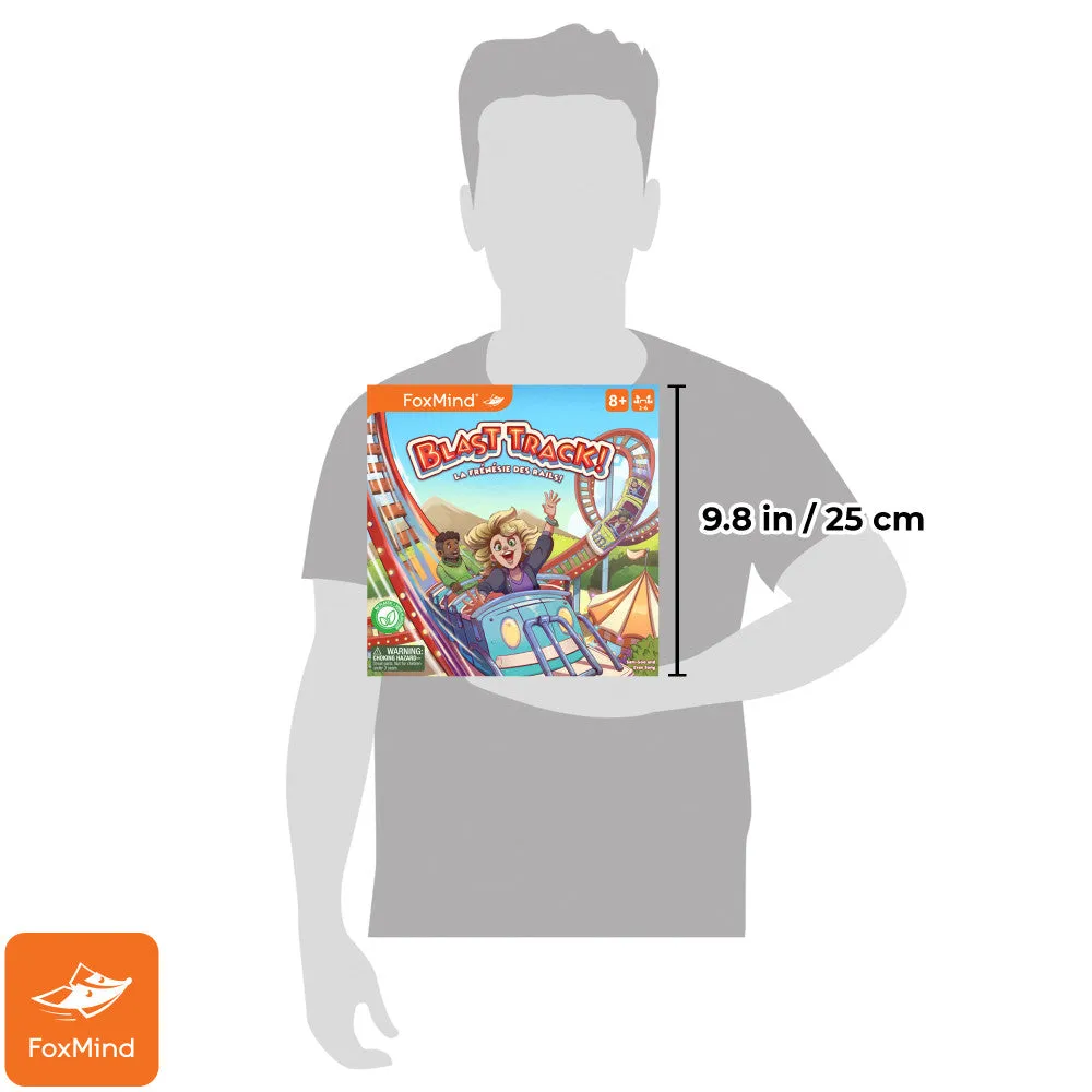 FoxMind Blast Track Roller Coaster Design Board Game, Ages 8 