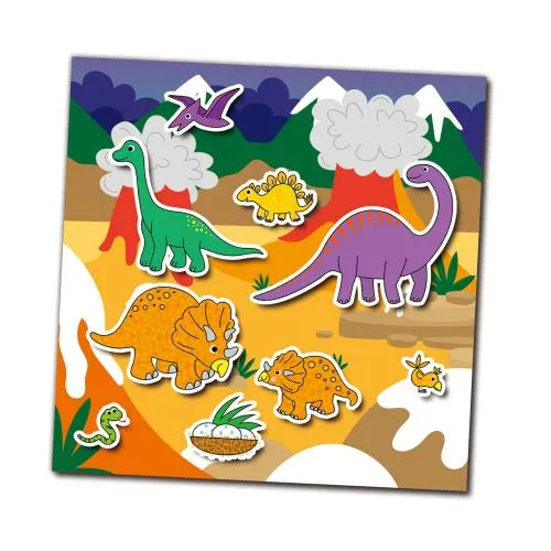 Galt Reusable Sticker Books - Dinosaurs Wise - Kids Toys