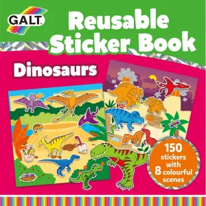 Galt Reusable Sticker Books - Dinosaurs Wise - Kids Toys