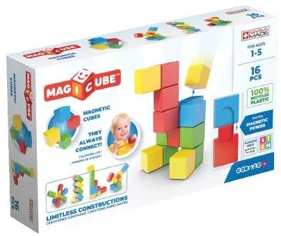 Geomag 067 MagiCube Full Color Eco Try me 16 pcs Wise - Kids Toys