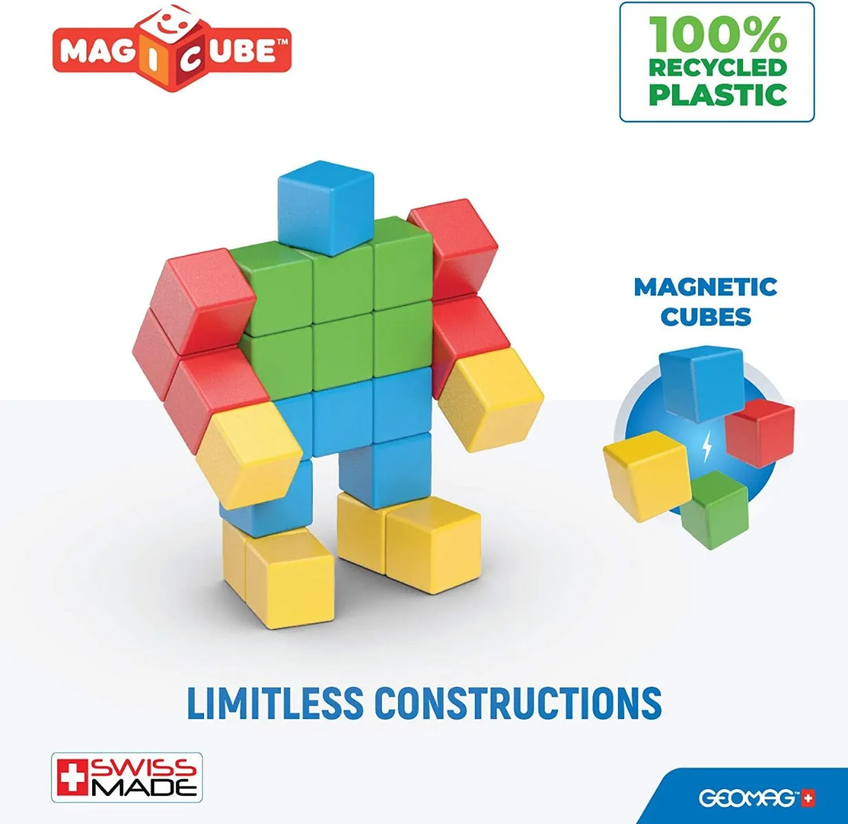 Geomag 068 MagiCube Full Color Eco Try me 24 pcs Wise - Kids Toys