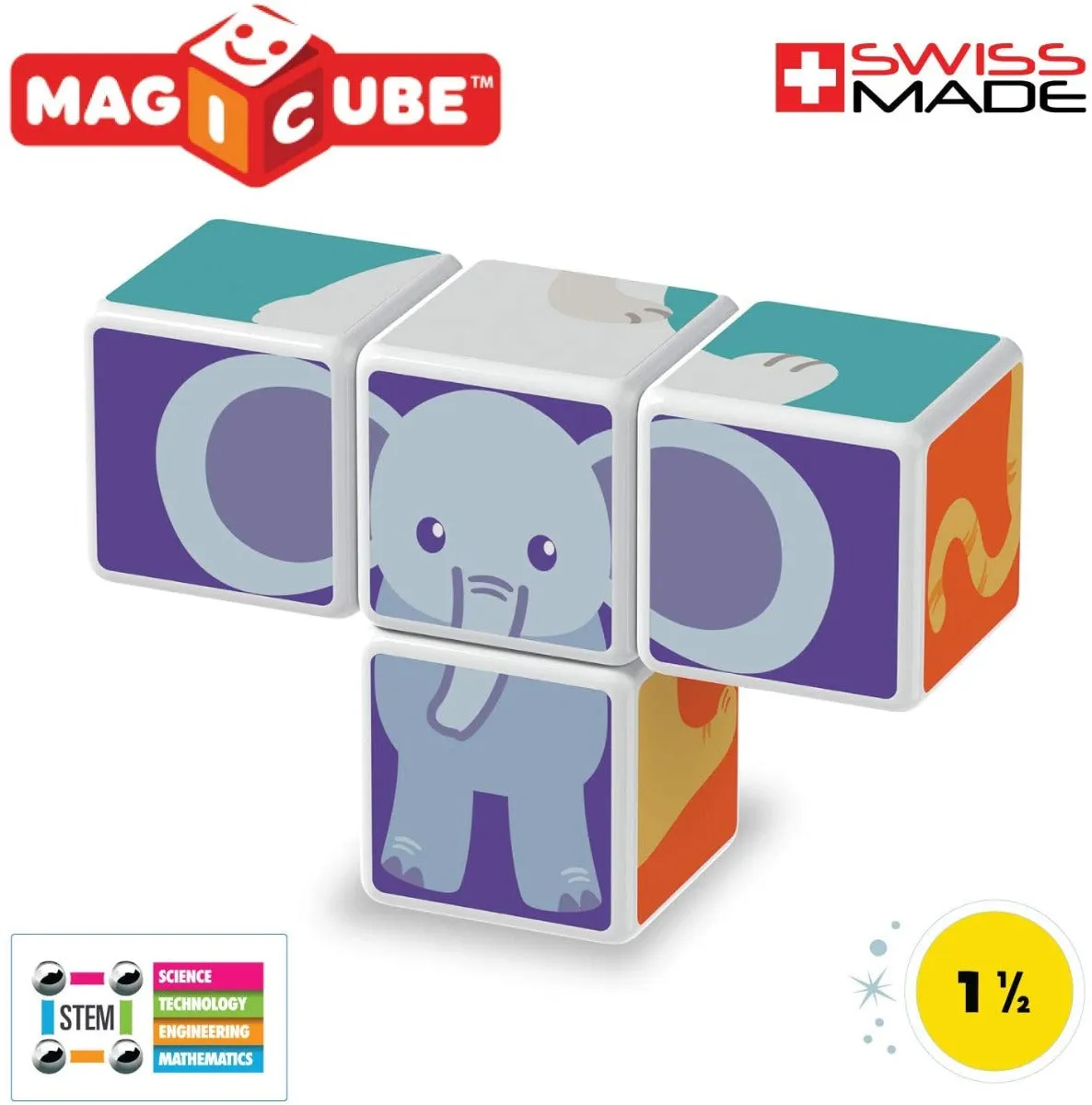 Geomag 132 MagiCube Animal Friends 7 Wise - Kids Toys
