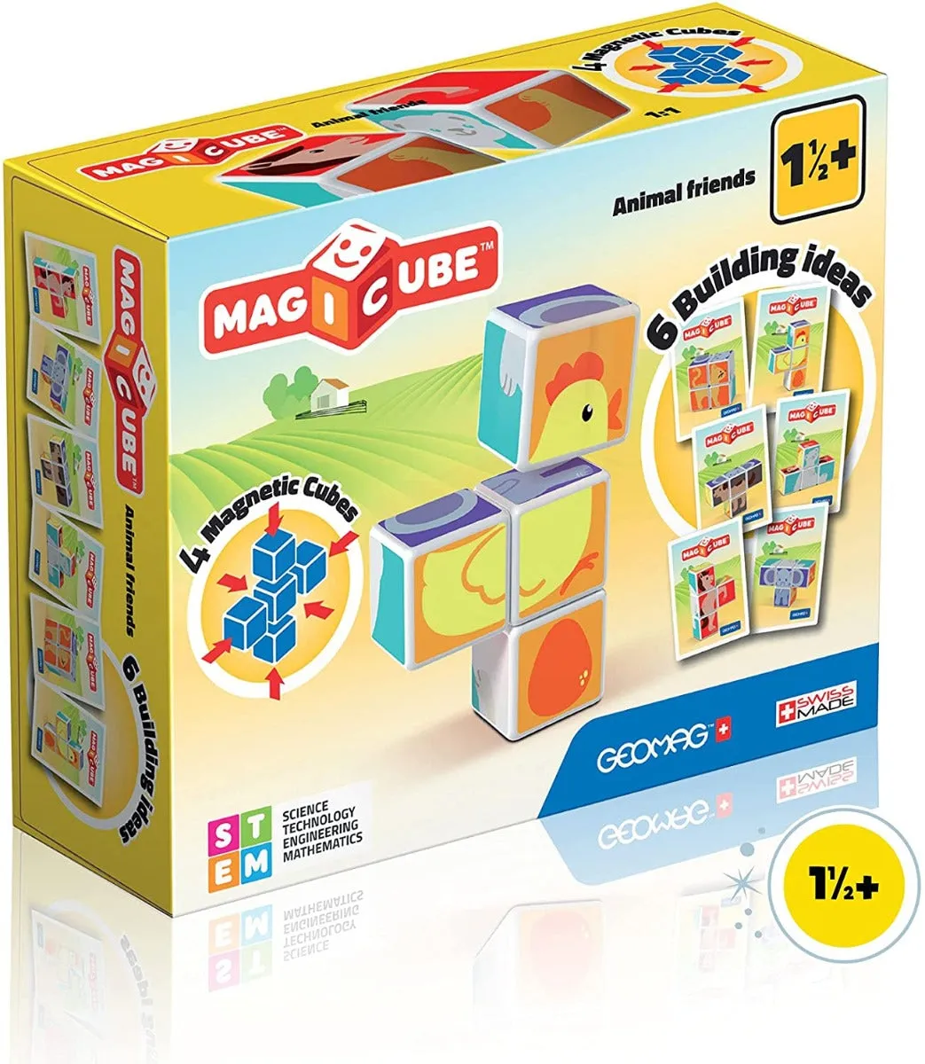 Geomag 132 MagiCube Animal Friends 7 Wise - Kids Toys