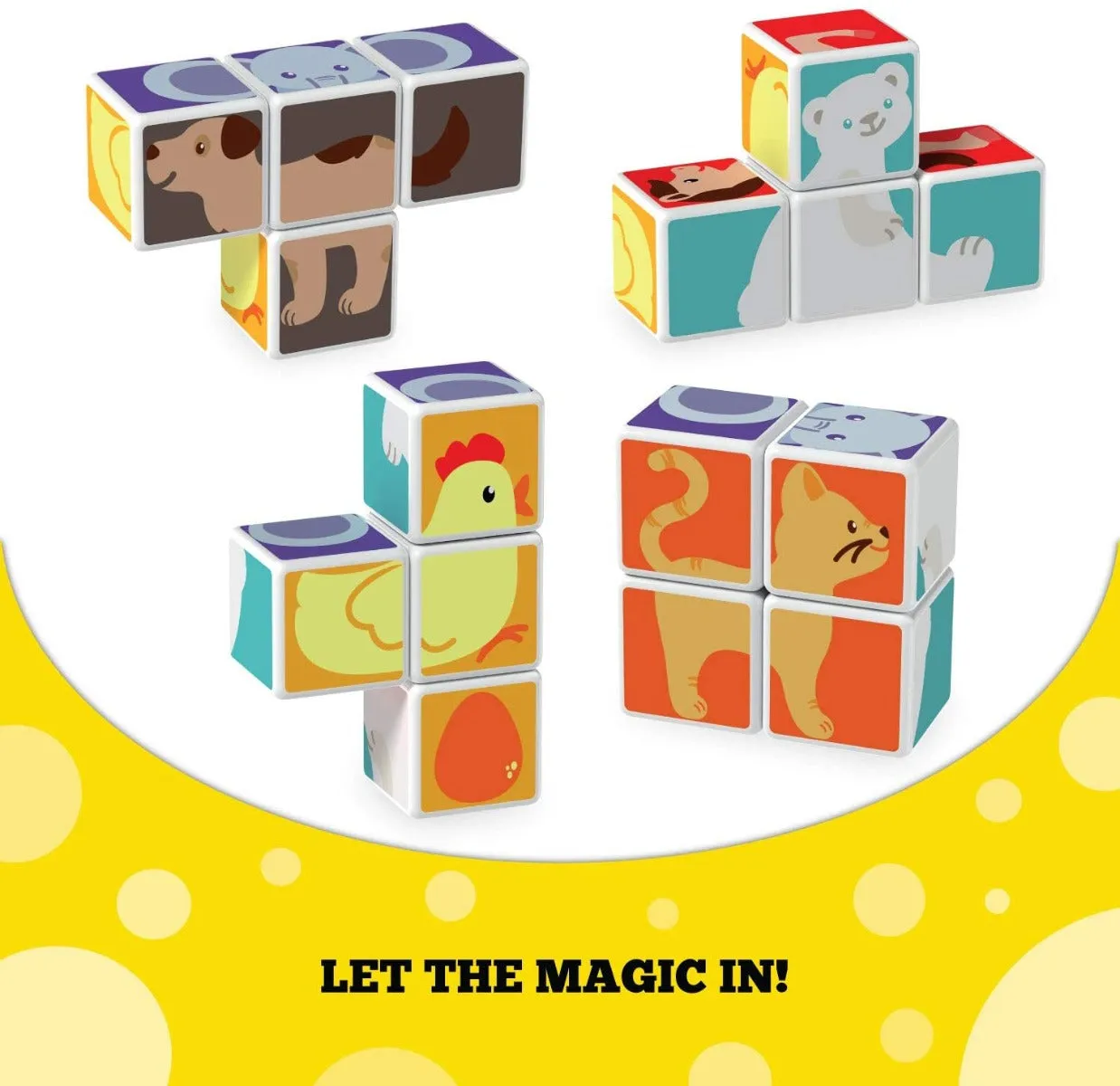 Geomag 132 MagiCube Animal Friends 7 Wise - Kids Toys