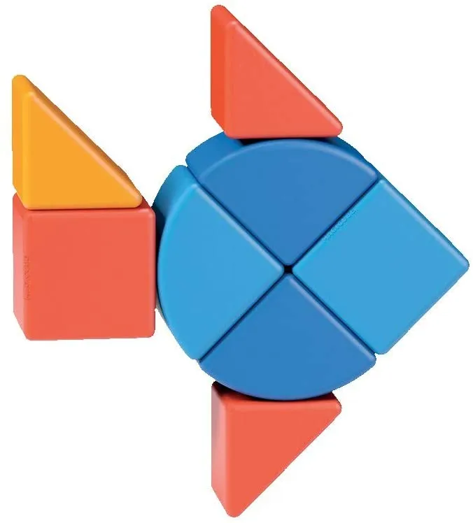 Geomag 201 MagiCube 3 Shapes Eco Animals 9 pcs Wise - Kids Toys