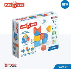 Geomag 201 MagiCube 3 Shapes Eco Animals 9 pcs Wise - Kids Toys