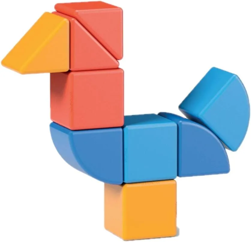 Geomag 208 MagiCube 3 Shapes - Animal Wise - Kids Toys